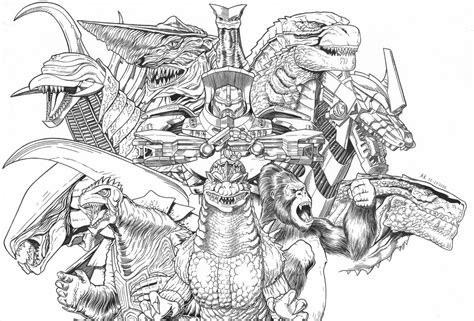 Descargue e imprima estas páginas para colorear de godzilla para imprimir de forma gratuita. Godzilla, King Kong, and Gamera Giant monsters aoa by ...