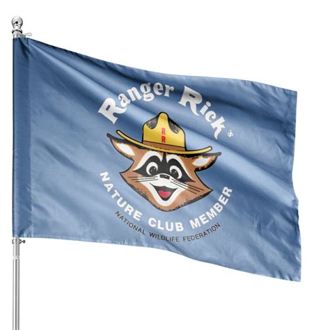 House Flags Rick Ranger Hiking Club Nature Unique Vintage Design