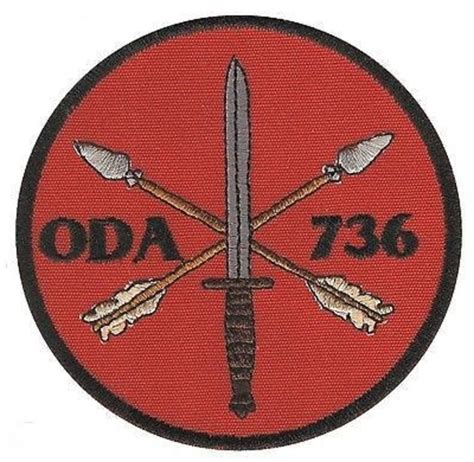Special Forces Pocket Patch 7th Sfga Oda 736 Red Special Forces
