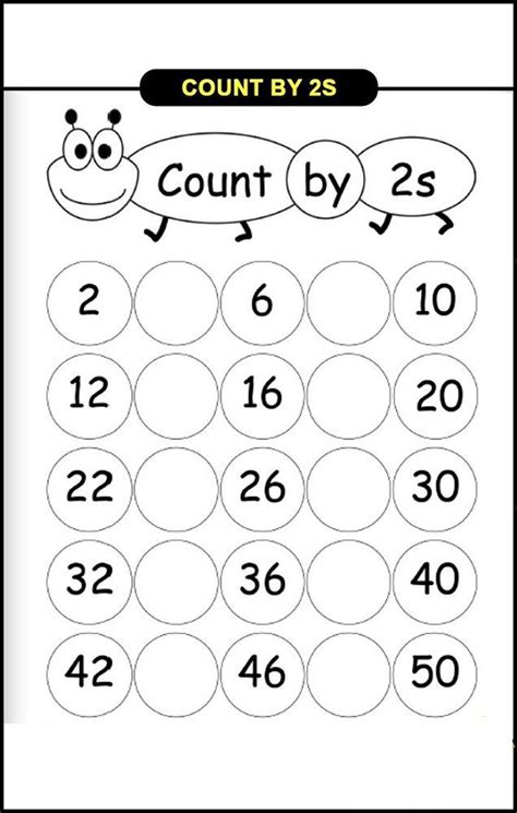 Here are 6 very simple activities that you can create at home to teach your young child about sorting & counting. Count by 2s Worksheet | Kids Learning Activity | Kids ...