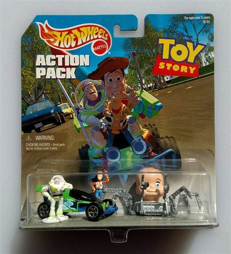 Hot Wheels Action Pack Toy Story With Rc Car Baby Face Buzz And Woody