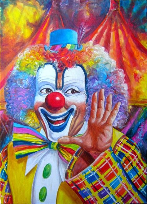 Épinglé Par Lyn Mckenna Sur Colour My World Dessin Clown Peinture Style De Peintures