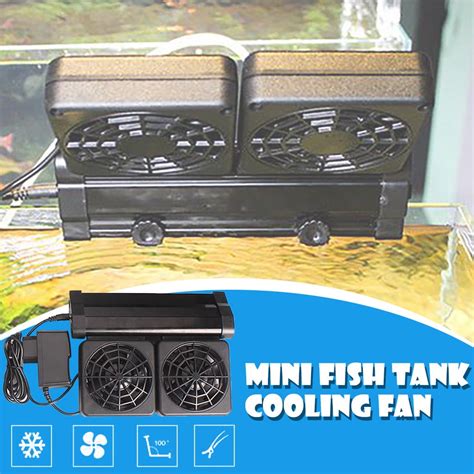 Sunward Aquarium Cooling Fans Cold Wind Chiller Adjustable Water Cooler