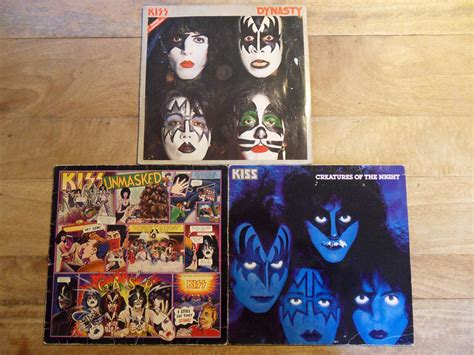 Kiss Schallplatten Sammlung Lp Platten Konvolut Dynasty Unmasked