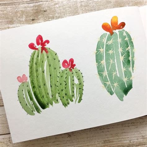 Ever wanted to paint a watercolor cactus? Brush Lettering + Watercolor Workshop | Watercolor workshop