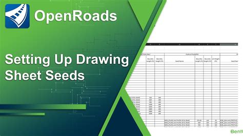 01 Introduction Setting Up Drawing Sheet Seeds In Openroads Designer