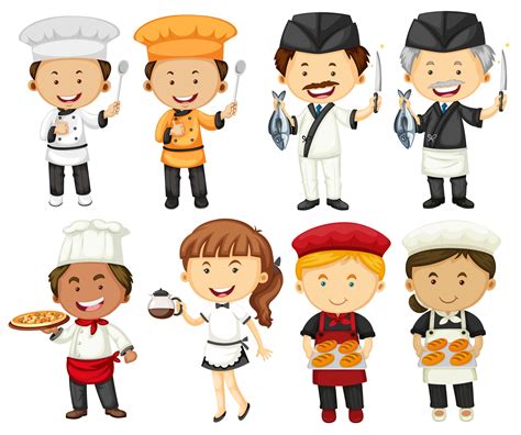 People Doing Different Types Of Occupations 418018 Vector Art At Vecteezy