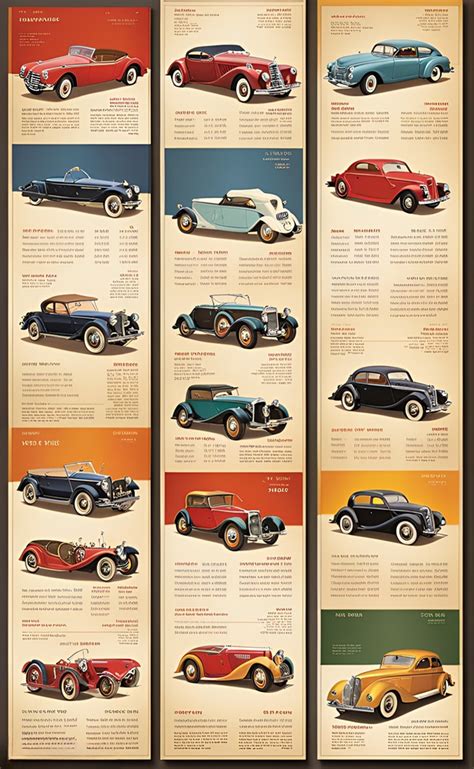Retro Vintage Cars Catalogue Free Stock Photo Public Domain Pictures