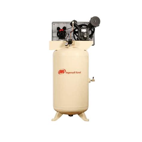 Ingersoll Rand Type 30 Reciprocating 80 Gal 5 Hp Electric 230 Volt