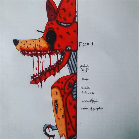 Foxy Drawing Rfivenightsatfreddys