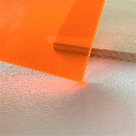 Orange Fluorescent Acrylic For Laser Cutting Makerstock