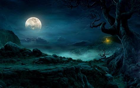 Dark Forest Moon Wallpapers Top Free Dark Forest Moon Backgrounds