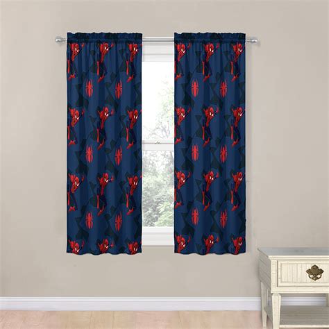 Marvel Spiderman Classic Saving The Day Curtain Set By Marvel Curtain