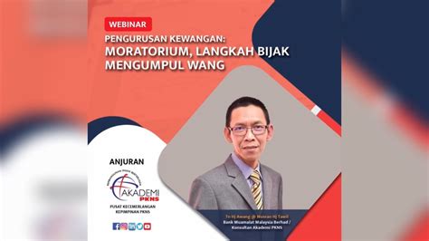 Atau mungkin kami yang tak tahu. WEBINAR: PROGRAM PENGURUSAN KEWANGAN: MORATORIUM, LANGKAH ...
