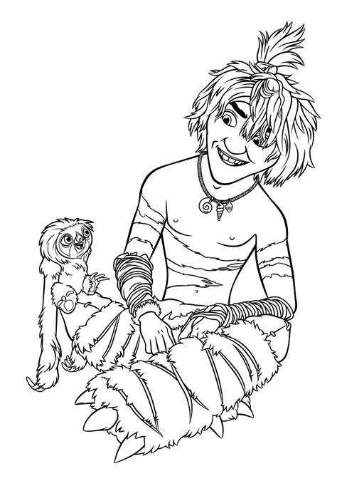More 100 coloring pages from cartoon coloring pages category. The Croods coloring pages to download and print for free