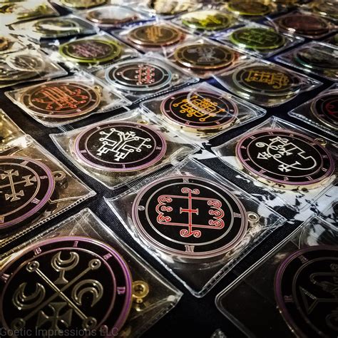 All 72 Ars Goetia Demon Seals Sigil Medallions Goetic Impressions