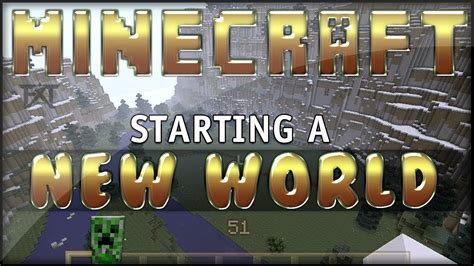 Minecraft Xbox 360 Starting A New World Youtube