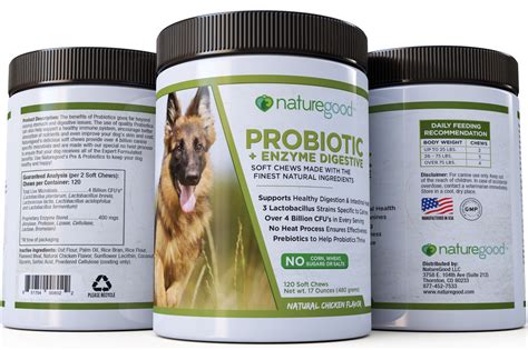 Premium Probiotic 6 Enzyme Digestive For Dogs Prebiotic Naturegood1