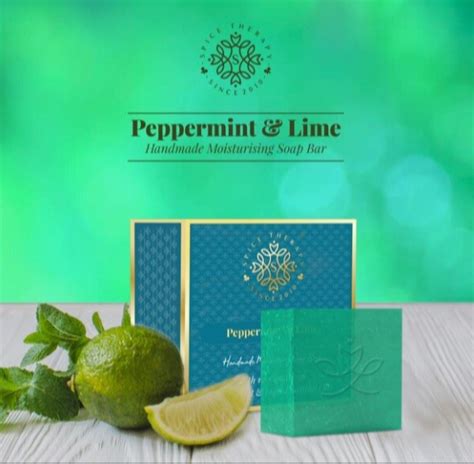 Peppermint And Lime Handmade Moisturising Soap Bar At Rs 155piece