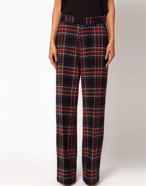 ラッピング不可 Cotton Check Flannel Wide Trousers パンツ Archerosywomens Set