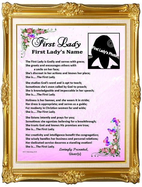 Pastors Wife First Lady Personalized Appreciation Photo Etsy