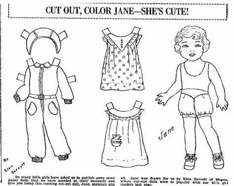 If you want cardboard dolls & stands you will have to buy the original. Paper Doll Coloring Pages - Coloring Home