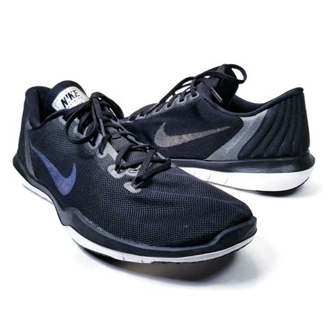 nike flex supreme tr5 black metallic athletic running… gem