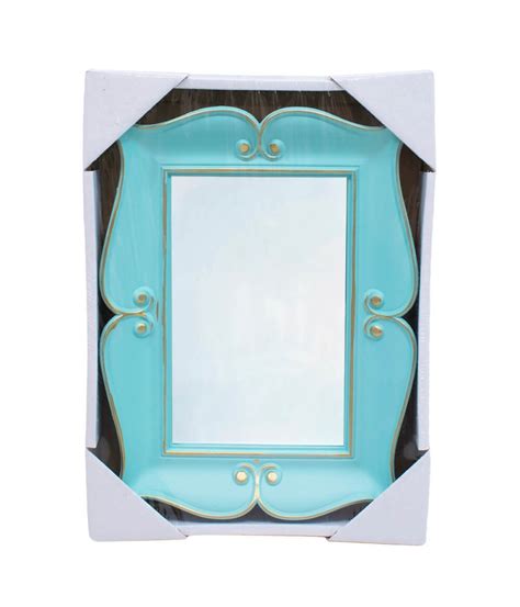 Espelho Moldurado Verde Turquesa 22x17cm | DS8122-4-M | Minas de Presentes