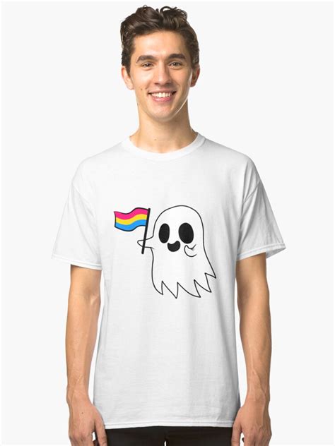 Pansexual Pride Ghost Classic T Shirt By Ressq Redbubble