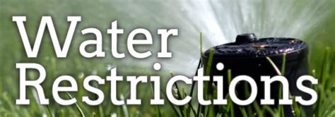 Water Restrictions Remain In Effect Stevensville Montana