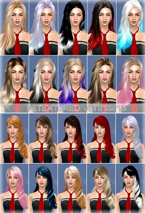 Jenni Sims Sets Of Hairs Skysims Retextured • Sims 4 Downloads