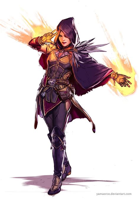 Sorcerer D20pfsrd Character Portraits Female Characters Fantasy