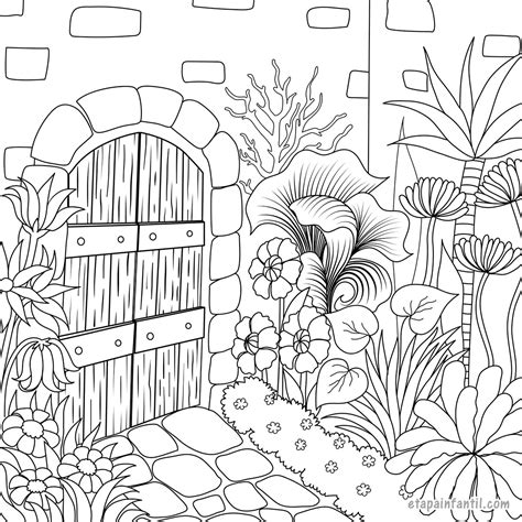 Jardin Dibujo De Casa Para Colorear Dibujos De Flores Hermosas Para