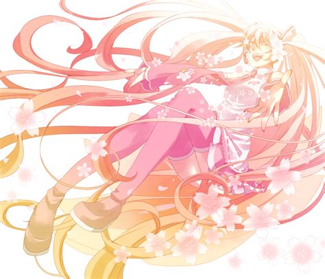 Hatsune Miku And Sakura Miku Vocaloid Drawn By Sabako Danbooru