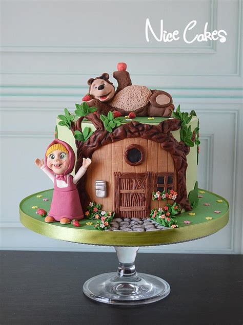 Masha And Bear Birthday Cake Decorated Cake By Paula Cakesdecor