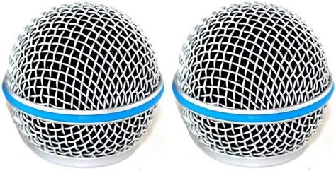 Bolymic Mic Grille Replacement Ball Head Mesh For Shure