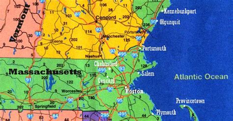 31 Map Of New England Coast Maps Database Source