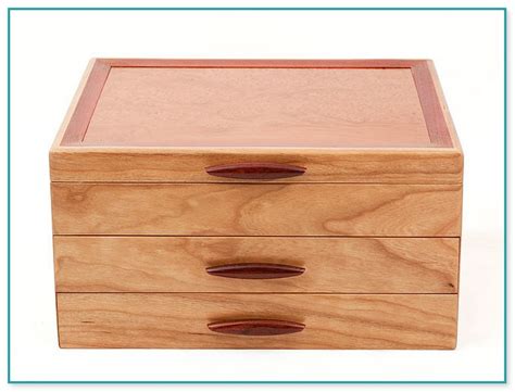 Wooden Jewelry Boxes With Drawers Home Improvement