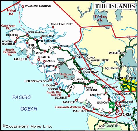 Map Of Vancouver Island Visited Parksville Nanaimo Sooke And