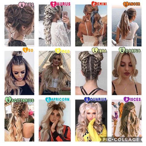Signs As Hairstyles Hairstyles Zodiac Signs Hairstyle Zodiac Hairstyle