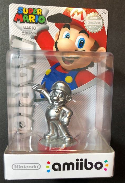 Nintendo Mario Silver Edition Amiibo Super Bros Figure Our Shop Offers