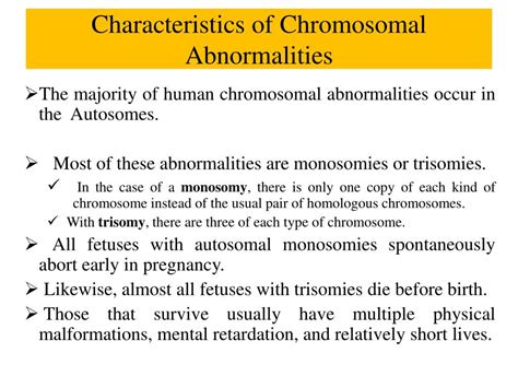 Ppt Chromosomal Abnormalities I Sdk October 13 2012 Powerpoint