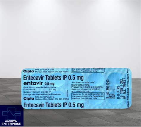 Entecavir 05 Mg Cipla Entavir 05mg Tablets At Rs 350piece In