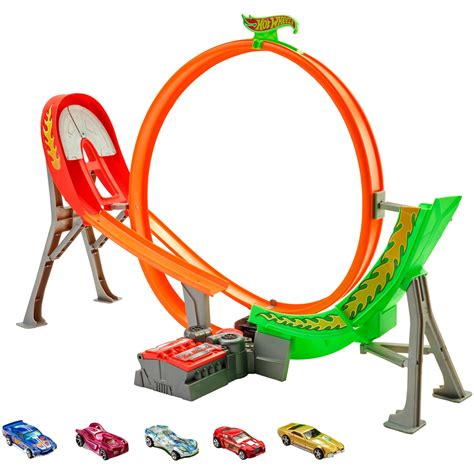 Hot Wheels Action Power Shift Motorized Raceway Track Set With Cars
