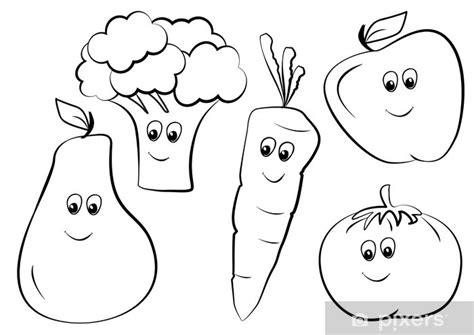 Dibujos Para Colorear De Verduras Y Frutas Páginas Imprimibles