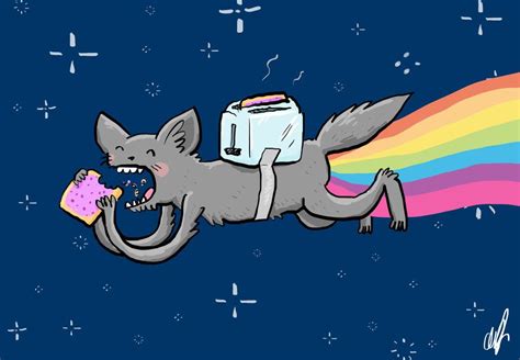 A Different Kind Of Nyan Cat By Clairc On