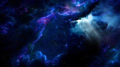 Download Wallpapers Download 1920x1080 Blue Outer Space Stars Galaxies