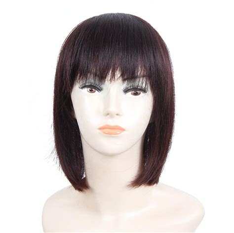 12 Straight Real Human Hair Toppers With Bangs Clip In