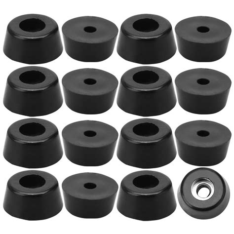 16pcs rubber feet bumper pads for furniture feet with washer d17x15xh8mm