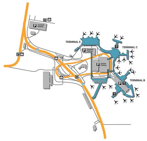 Logan Airport Parking Map
